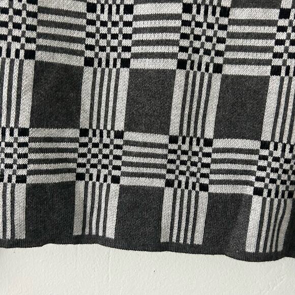 Lety & Me Women's Geometric Boat Neck Gray Pullover Sweater XS New - Picture 2 of 7